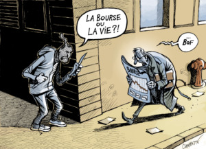 Braqué devant son domicile…