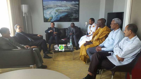 Le ministre des affaires étrangères rencontre les représentants des bureaux de la communauté mauritanienne en Côte d'Ivoire