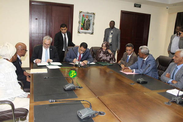 Signature de la Mauritanie et de la Banque mondiale de l'accord de financement de l'initiative d'irrigation au Sahel