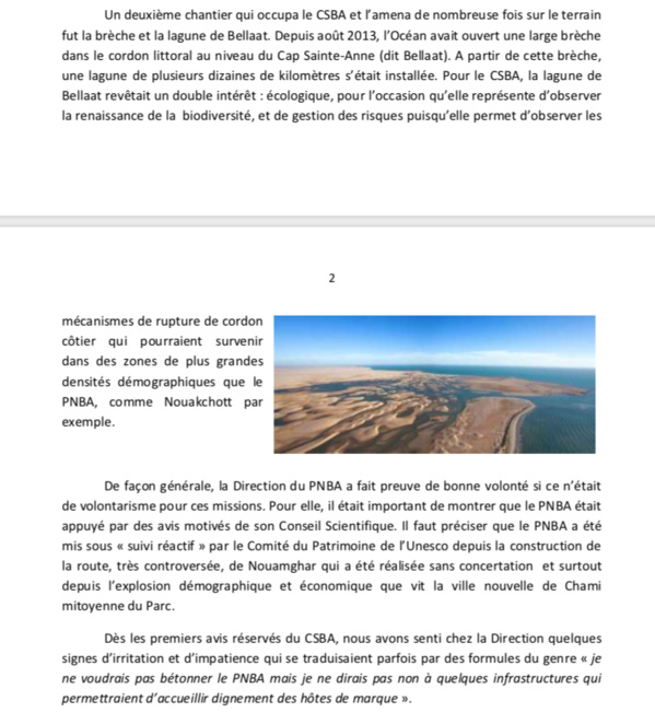 Première victime du Mercure de Chami… le Conseil Scientifique du Banc d’Arguin.