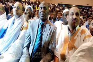 Ould Boubacar assiste à la cérémonie d’annonce de la candidature de Biram