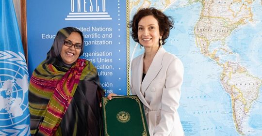 L’ambassadrice Mauritanienne présente ses lettres de créance auprès de l’UNESCO