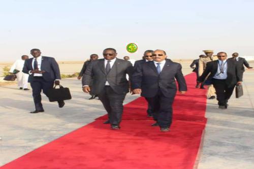 Arrivée à Nouakchott du Président sénégalais pour assister à l’investiture du Président élu