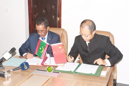 Signature d’une convention Mauritanie – Chine pour la construction du siège du CNRSP