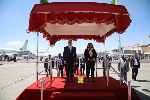 Arrivée du Président de la République à Addis-Abeba