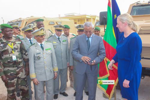 Réception d’un don européen de véhicules blindés au bataillon mauritanien de la force conjointe G5 Sahel