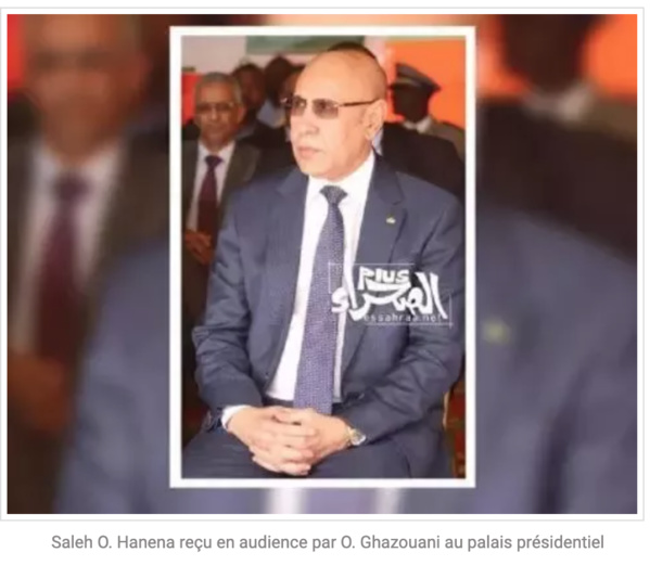 Saleh O. Hanena reçu en audience par O. Ghazouani au palais présidentiel