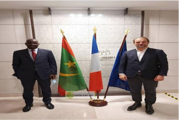 Le ministère des Affaires économiques et des secteurs productifs passe en revue devant le MEDEF International les opportunités d'investissement en Mauritanie