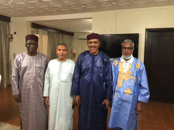 Saleh ould Hanana à l’investiture de Bazoum