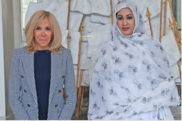 Rencontre de la Première Dame avec son homologue française