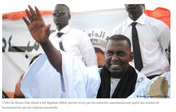 "L'esclavage persiste en Mauritanie malgré les efforts effectués" (Biram Dah Abeid)