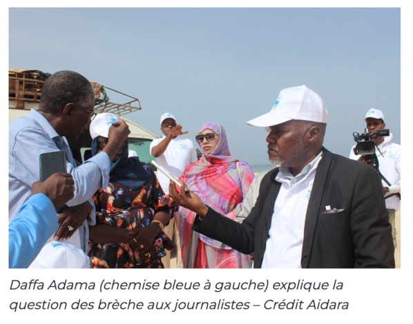 Brèches sur le littoral, l’Association des Journalistes Amis du Littoral constate l’ampleur de la menace sur Nouakchott