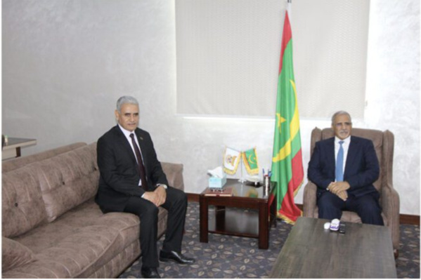 Le président de l’Assemblée nationale reçoit l’ambassadeur de Libye à Nouakchott