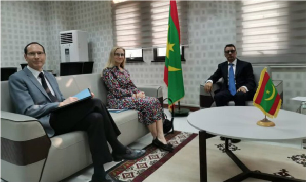 Le ministre de l’Économie reçoit l’ambassadrice des États unis accréditée en Mauritanie