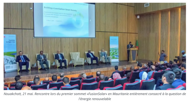 Mauritanie/Energie renouvelable : Huawei inaugure le premier sommet «FusionSolar» à Nouakchott