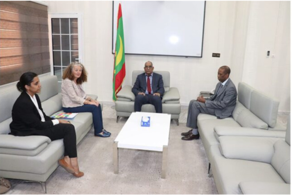 Le ministre des Finances reçoit la coordinatrice résidente de l’Organisation des Nations unies à Nouakchott