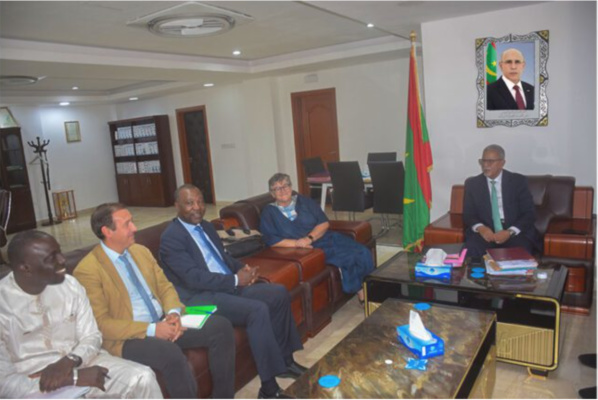 Le ministre de l’agriculture reçoit le directeur de l’Agence française de développement (AFD) en Mauritanie