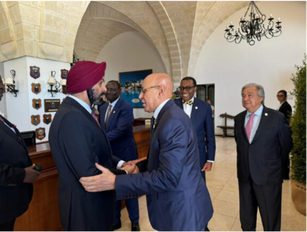 Le président de la République, président de l’Union africaine, reçoit le président du Groupe de la banque mondiale