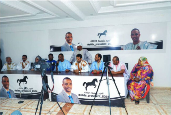 Présidentielle 2024: Le candidat Elid Mohameden MBarek tient un point de presse à Nouakchott