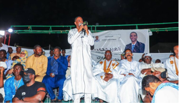 Présidentielle 2024 : Le candidat El id Mohameden M’bareck termine sa campagne à Kaédi, au Gorgol