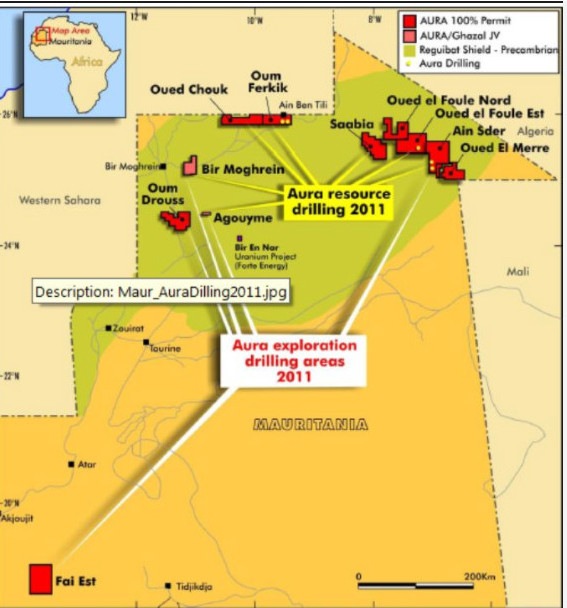 Uranium : l’australien Aura autorisé à construire la première mine de Mauritanie