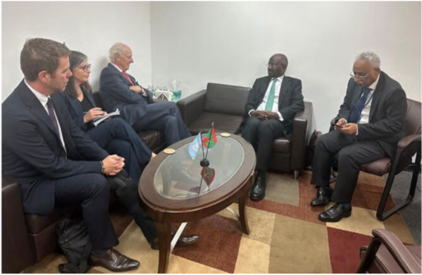 Le ministre des Affaires étrangères rencontre l’envoyé spécial du secrétaire général des Nations Unies chargé du Sahara occidental