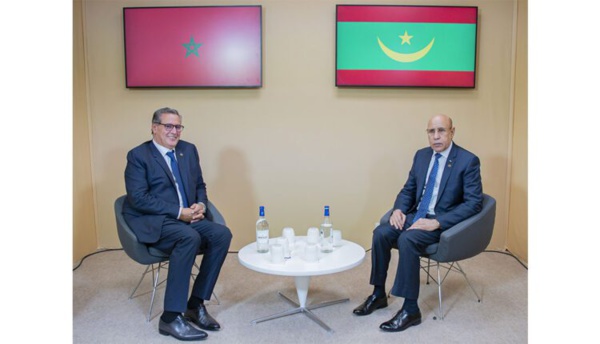 Le président de la République, président de l’Union africaine reçoit le Premier ministre marocain