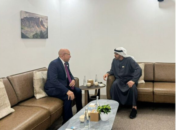 Le Président de la République, président de l’UA, rencontre le président des Émirats arabes unis