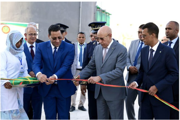 Le Président de la République inaugure la station de traitement des eaux usées du marché au poisson de Nouakchott