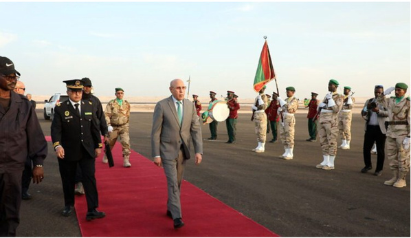 Arrivée du Président de la République à Nouadhibou