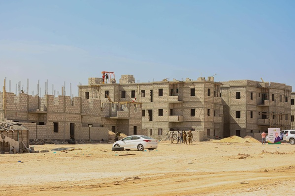 Taazour à Nouadhibou : photos du chantier de 378 logements sociaux en construction du programme Dari de la Délégation Générale TAAZOUR