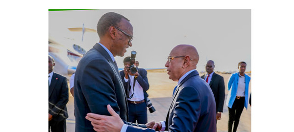 Le président du Rwanda entame une visite de travail en Mauritanie