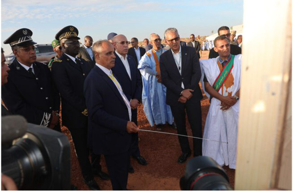 Le Président de la République pose la première pierre de l’électrification de 25 villages du Hodh El Gharbi