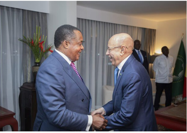 Le président de la République et président de l’Union africaine rencontre le président du Congo