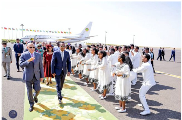 Le Président de la République et Président de l’Union africaine arrive à Addis-Abeba pour participer à la 38ème session du Sommet des chefs d’Etat et de gouvernement de l’Union africaine