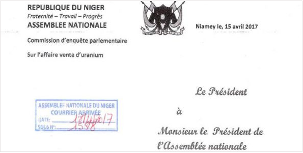 Niger : la commission d’enquête parlementaire a rendu ses conclusions sur l’UraniumGate