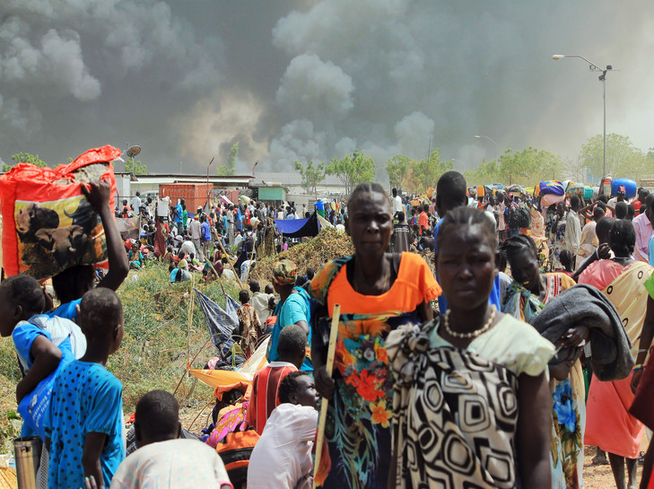 Des abris de réfugiés sud-soudanais démolis à Khartoum