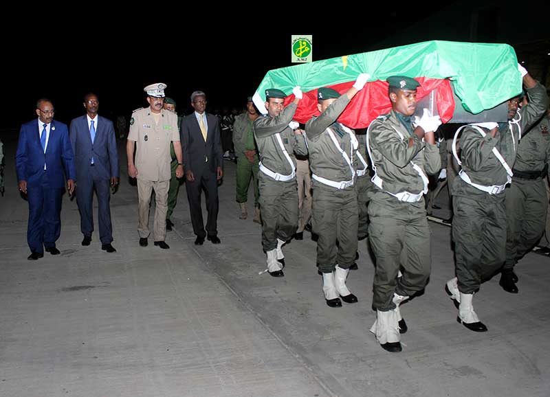 Arrivée à Nouakchott de la dépouille du gendarme martyr en provenance de Centrafrique