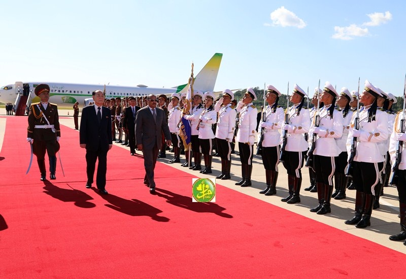 Arrivée du Président de la République à Pyongyang