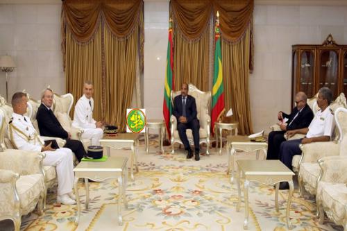 Le Président de la République reçoit en audience le commandant de la force Barkhane au Sahel