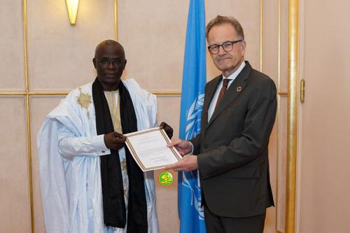 Notre ambassadeur auprès de l’ONU à Genève présente ses lettres de créances