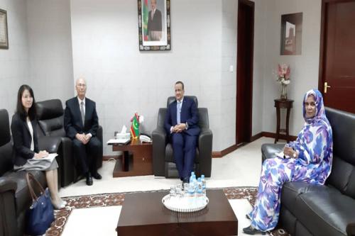 Le ministre des Affaires étrangères s’entretient avec l’ambassadeur du Japon à Nouakchott