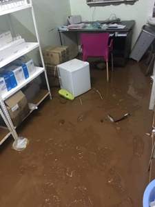 L’hôpital d’Akjoujt sous les eaux de pluies