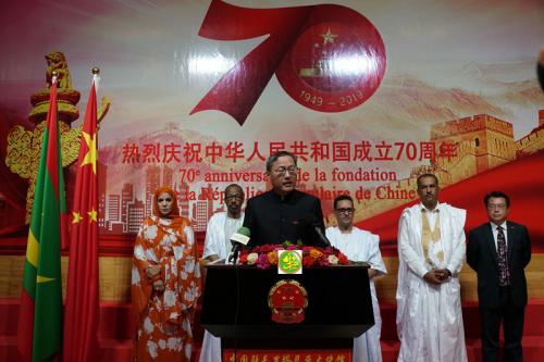 L'ambassadeur de Chine se félicite du niveau de la coopération historique existant entre la Mauritanie et la République Populaire de Chine