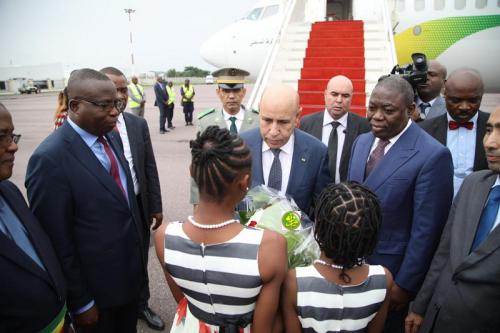 Arrivée du Président de la République à Brazzaville