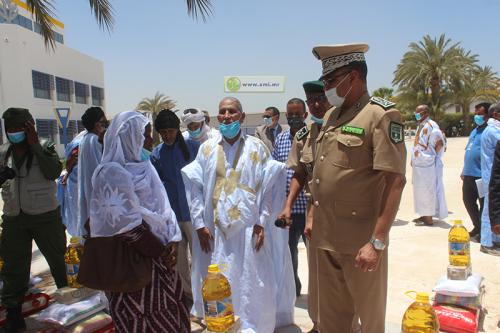 Distribution d’aides alimentaires aux veuves des martyrs de la gendarmerie