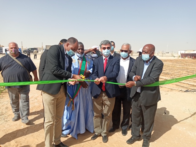 Inauguration Espace Test agricole « Jenna » : L’ambassadeur chef délégation réitère la solidarité de l’UE à la Mauritanie face à la pandémie du COVID-19