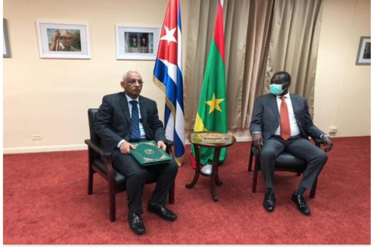 L’ambassadeur de Mauritanie auprès de Cuba présente ses lettres de créances