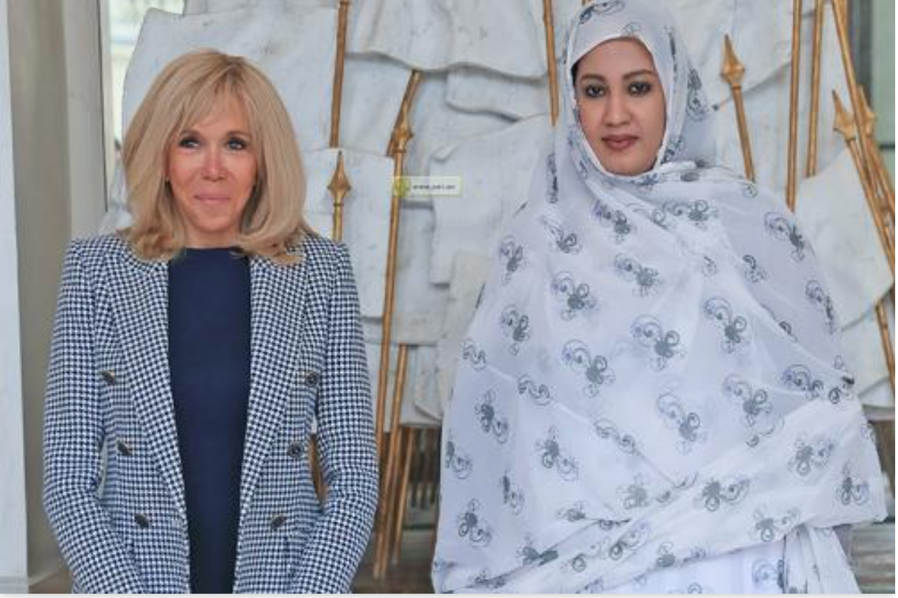 Rencontre de la Première Dame avec son homologue française