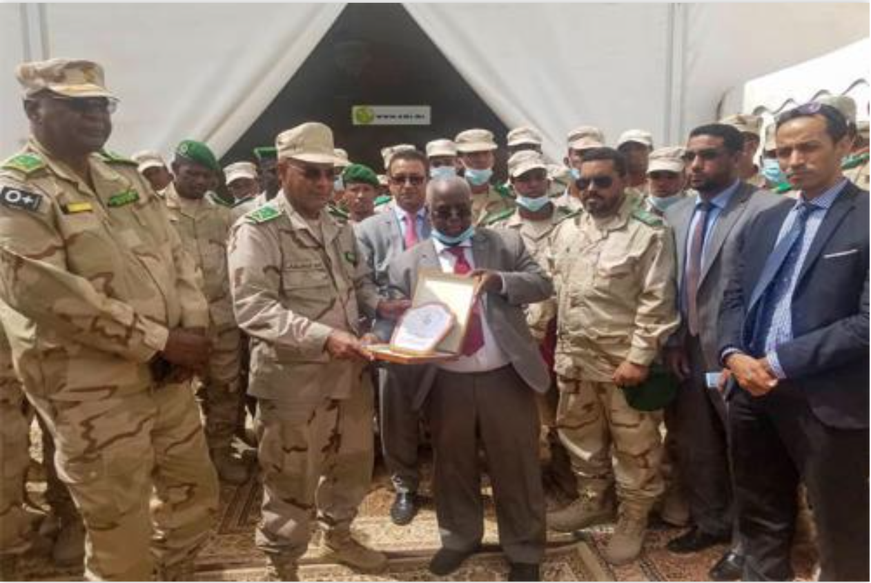 Les membres de 37e promotion d’élèves officiers de l’EMIA d’Atar visitent l’autorité de la zone franche de Nouadhibou